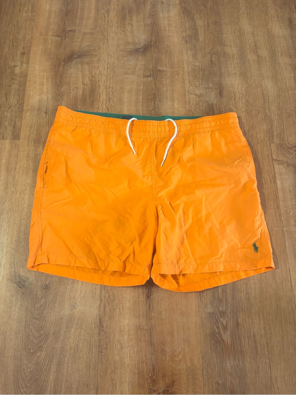 Polo Ralph Lauren Swim Trunks Shorts Men’s Size Medium Orange Surfing Logo